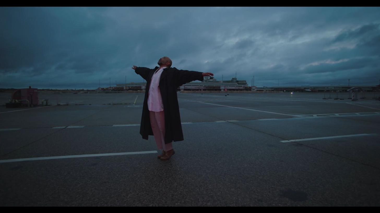 Dream Baby Dream — figure on an empty airfield