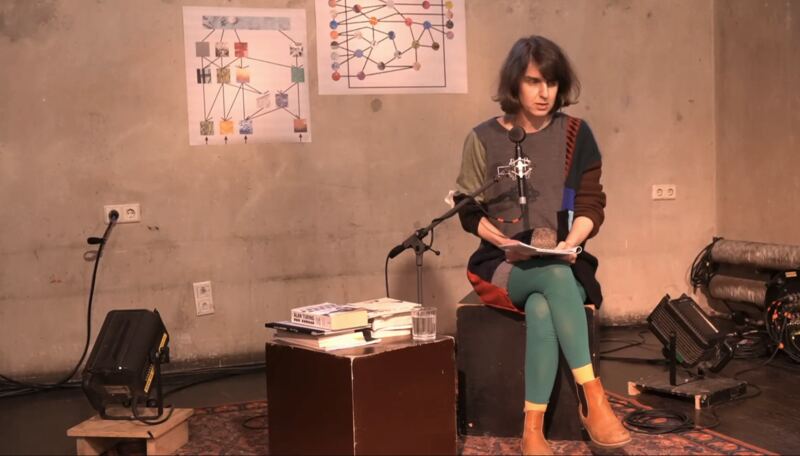 Performance reading streamed on T.A.T.V.